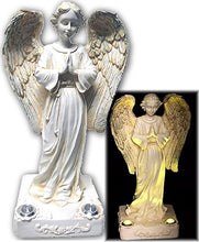 Load image into Gallery viewer, BRILLIANT AND MO Beautiful Praying Solar Angels with 2 Yellow LED Solar Angel Lights
