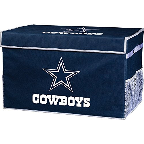 Franklin Sports NFL Dallas Cowboys Folding Storage Footlocker Bins - Official NFL Team Storage Organizers - Collapsible Containers - Small