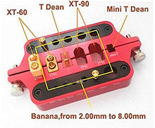 Load image into Gallery viewer, ShareGoo Aluminum Welding Soldering Insulate Station Jig RC Tools for XT60 XT90 Deans Banana Plug Connector,Red
