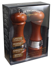 Load image into Gallery viewer, Olde Thompson Dover Pepper Mill &amp; Salt Shaker, 7.5&quot;, Walnut
