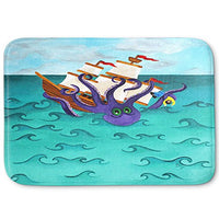 DiaNoche Designs Memory Foam Bath or Kitchen Mats by nJoy Art - Kraken, Large 36 x 24 in
