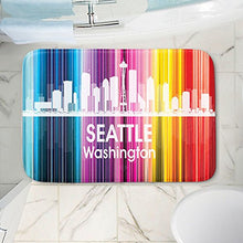 Load image into Gallery viewer, DiaNoche Designs Memory Foam Bath or Kitchen Mats by Angelina Vick - City II Seattle Washington, Large 36 x 24 in
