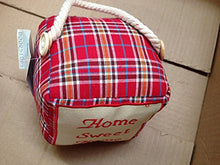 Load image into Gallery viewer, Door Stop Red Square - &#39;Home Sweet Home Christmas New Home All Occasion Gift
