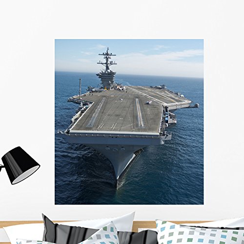 Aircraft Carrier Uss Carl Wall Mural by Wallmonkeys Peel and Stick Graphic (36 in H x 32 in W) WM67783