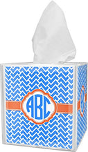 Load image into Gallery viewer, RNK Shops Zigzag Tissue Box Cover (Personalized)

