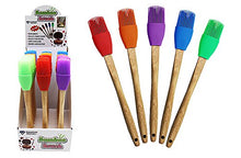 Load image into Gallery viewer, Diamond Visions 11-1839 Silicone Basting Brush with Bamboo Handle MultiPack in Assorted Colors (2 Brushes)
