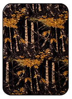 Regal Comfort The Woods Camouflage Polyester Mink Baby Blanket (Black Camo, Crib)
