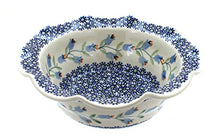Load image into Gallery viewer, Blue Rose Polish Pottery Tulip Small Scallop Serving Dish

