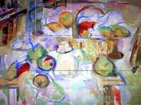 Tile Mural Russian Art - Summer Morning (Private Collection) Kitchen Bathroom Shower Wall Backsplash Splashback 4x3 4.25