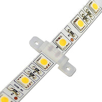 10mm/0.4 Inches Translucence Soft Silicone Mounting Bracket for LED Strip Lights 50pcs