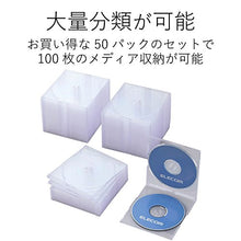 Load image into Gallery viewer, ELECOM DVD/BD/CD Plastic Case Slim Double Side Storage 50 Pack [Clear] CCD-JSCSW50CR (Japan Import)
