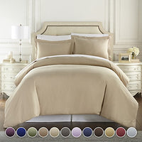 1500 Thread Count Egyptian Quality Duvet Cover set, King Taupe