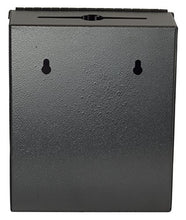Load image into Gallery viewer, Adir Wall Mountable Steel Suggestion Box with Lock - Donation Box - Collection Box - Ballot Box - Key Drop Box (Black) with 25 Free Suggestion Cards

