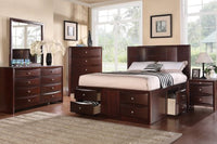 Classic Night Stand with Luxurious Wood Espresso Finish