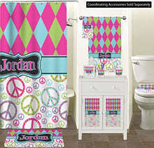 Load image into Gallery viewer, YouCustomizeIt Harlequin &amp; Peace Signs Hand Towel - Full Print (Personalized)
