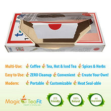 Load image into Gallery viewer, Modern Tea Filter Bags, Disposable Infuser, Combo Pack- Size 3 &amp; 4 - Set of 200 Filters - Heat Sealable, Natural, Easy to Use, No Cleanup  Perfect for Teas, Coffee &amp; Herbs - from Magic Teafit
