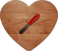 Out of the Woods of Oregon Heart Cutting Board with Red Spreader