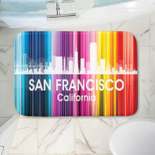 Load image into Gallery viewer, DiaNoche Designs Memory Foam Bath or Kitchen Mats by Angelina Vick - City II San Francisco California, Large 36 x 24 in
