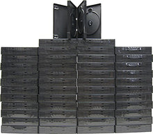 Load image into Gallery viewer, (48) Quad AlphaPak Dark Gray DVD Cases / Boxes - DV4R40DG
