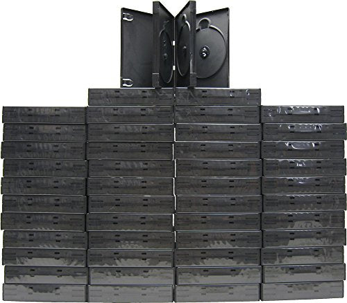 (48) Quad AlphaPak Dark Gray DVD Cases / Boxes - DV4R40DG