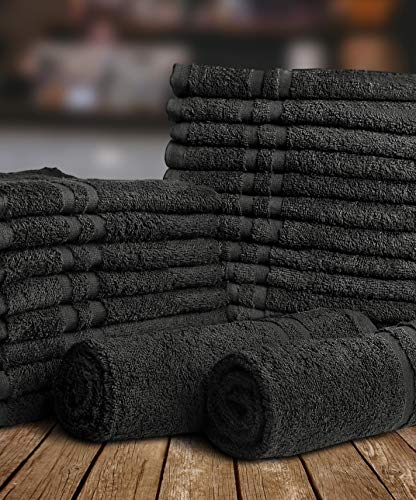 Utopia Towels Bleach Safe Salon Towels - Pack of 24 Black Hand Towels –  HomeLoft - Europe