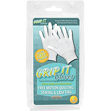 Load image into Gallery viewer, Sullivans 48666 Grip Gloves for Free Motion Quilting, Large, White
