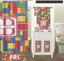 Load image into Gallery viewer, YouCustomizeIt Building Blocks Shower Curtain - 69&quot;x70&quot; w/Name and Initial
