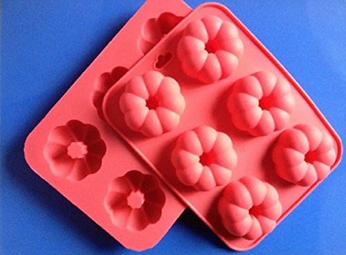 Creativemoldstore 1pcs Pumpkin Flowers (HY1-146) Food Grade Silicone Cake/Jelly/Pudding/Ice DIY Mold