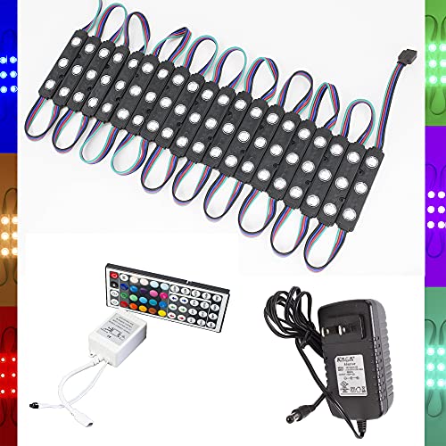 20FT Storefront Window LED light RGB Multi color change + RGB Controller + UL AC adapter for Bar Counter Decoration Store Window Display
