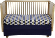 Load image into Gallery viewer, New Arrivals Inc Sweet and Simple Golden Days 2 Pc Crib Set- Navy
