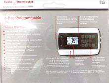 Load image into Gallery viewer, Radio Thermostat 7-day Programmable Thermostat
