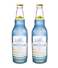 Load image into Gallery viewer, Landshark Beer Bottle Suit Holder Cooler Kaddy Huggie Coolie Las Vegas Set of 2
