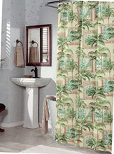 Load image into Gallery viewer, m.style Biscayne Bay Tropical Fabric Shower Curtain
