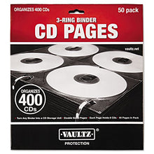 Load image into Gallery viewer, Ideastream Vaultz VZ01415 Two-Sided CD Refill Pages for Three-Ring Binder, 50/Pack
