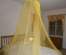 Load image into Gallery viewer, Hoop Bed Canopy Mosquito Net for Crib, Twin, Full, Queen or King Size Bed and Travel Outdoor Events (Yellow)
