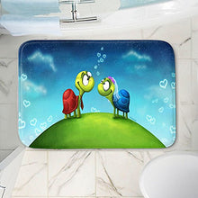 Load image into Gallery viewer, DiaNoche Designs Memory Foam Bath or Kitchen Mats by Tooshtoosh - Turti and Turto, Large 36 x 24 in
