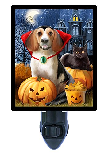 Halloween Night Light, Count Dogula, Dogs, Pumpkins, Autumn, Dracula LED Night Light