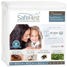 Load image into Gallery viewer, SafeRest Zippered Mattress Protector - Premium 12-15 Inch Waterproof Mattress Cover for Bed - Breathable &amp; Noiseless Washable Mattress Encasement - California King
