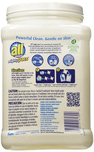 Load image into Gallery viewer, all Mighty Pacs Laundry Detergent, Free Clear for Sensitive Skin, Unscented, Tub, 67 Count
