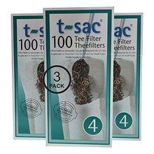 Load image into Gallery viewer, Modern Tea Filter Bags, Disposable Tea Infuser, Size 4, Set of 300 Filters - 3 Boxes - Heat Sealable, Natural, Easy to Use Anywhere, No Cleanup  Perfect for Teas, Coffee &amp; Herbs - from Magic Teafit
