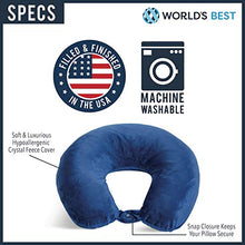 Load image into Gallery viewer, World&#39;s Best Feather Soft Microfiber Neck Pillow, Charcoal
