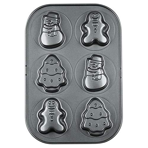 PADERNO - 6 Cup Christmas Style Non Stick Mould