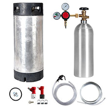 Load image into Gallery viewer, Keg Kit with 5 Gallon Pin Lock Keg, 5 lb CO2 Cylinder, Regulator, and All Accessories
