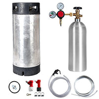 Keg Kit with 5 Gallon Pin Lock Keg, 5 lb CO2 Cylinder, Regulator, and All Accessories