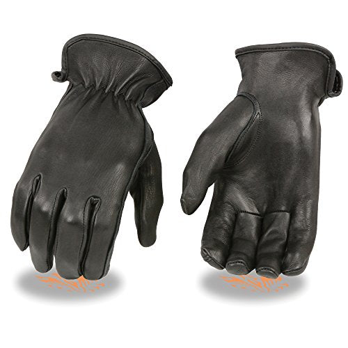 Milwaukee Leather SH886 Women's Deer Skin Unlined Gloves (Black, XXX-Large)