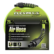 Load image into Gallery viewer, Flexzilla Pro Air Hose, 1/4 in. x 25 ft., Heavy Duty, Lightweight, Hybrid, ZillaGreen - HFZP1425YW2
