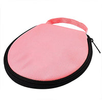 uxcell Round Shaped CD DVD Holder Storage Bag Case 20 Pieces Disc Pink