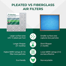 Load image into Gallery viewer, Filterbuy 20x25x2 Air Filter MERV 13 Optimal Defense (6-Pack), Pleated HVAC AC Furnace Air Filters Replacement (Actual Size: 19.50 x 24.50 x 1.75 Inches)
