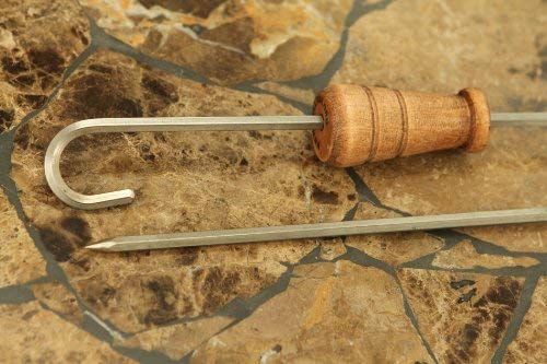 Set of 4 Home Tandoori Skewers  1/4 Square - FREE STANDARD SHIPPING IN USA