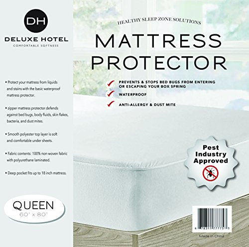 Ultimate Bed Bug Blocker Zippered Mattress Protector (Queen)